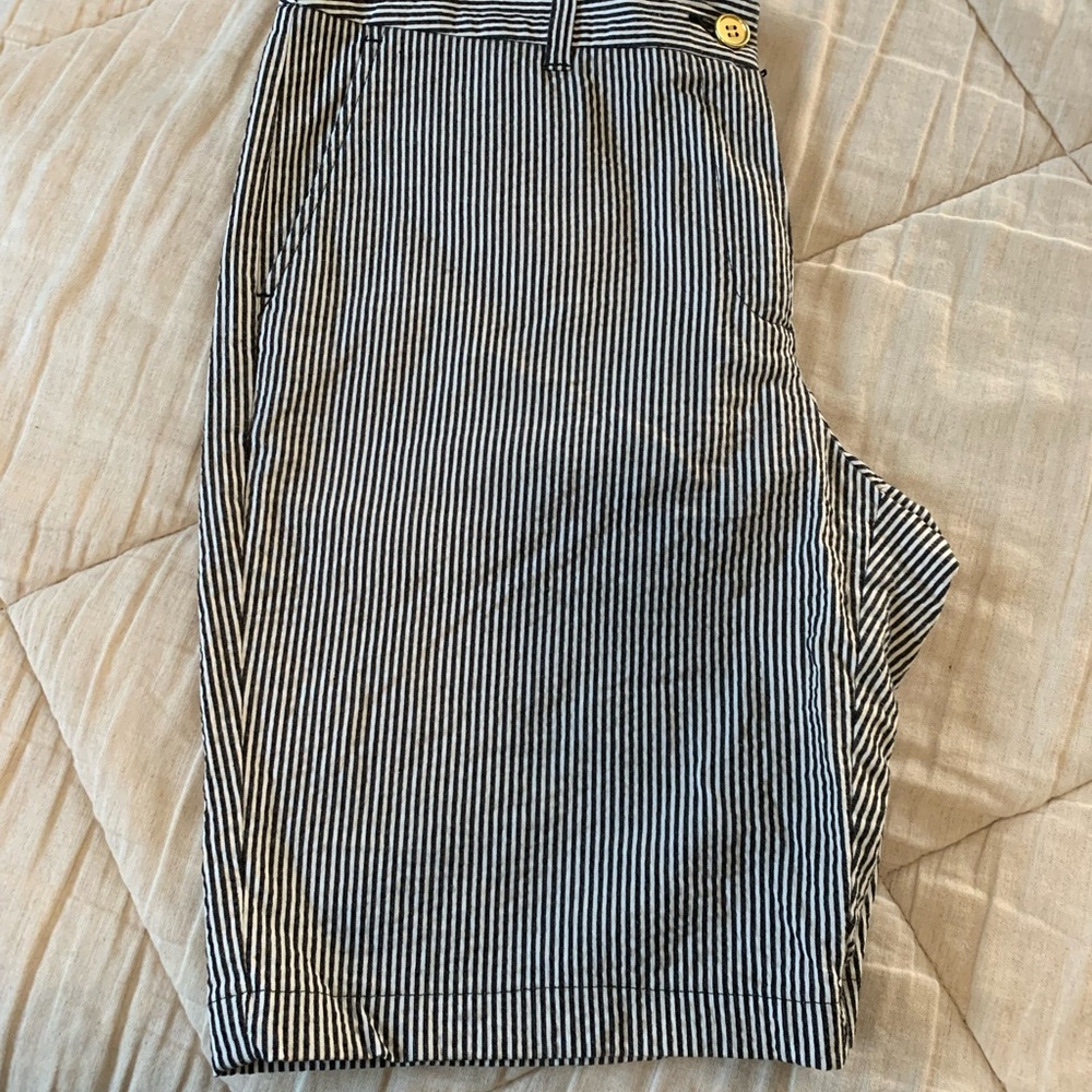 Striped Black and White Women's Short